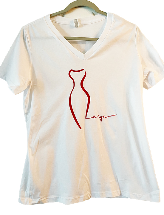 Eryn Silhouette White Women's T-Shirt