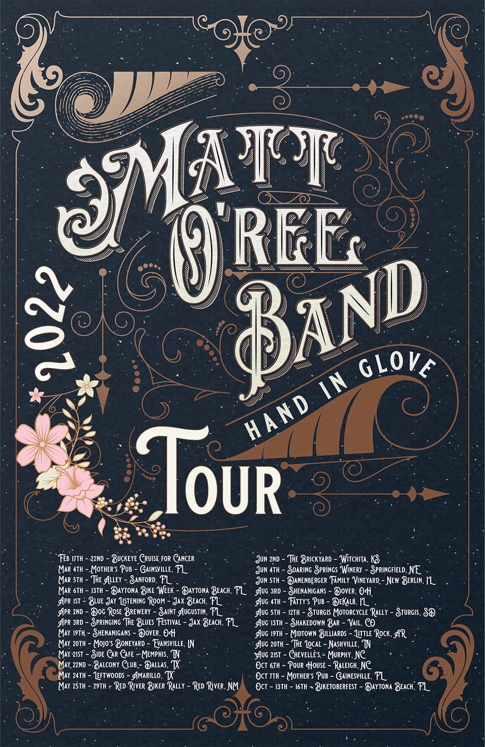 Tour Dates Matt O'Ree Band